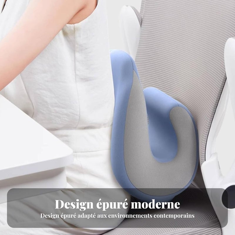 Office Chair Headrest Multi-Functional Computer Chair Neck Pillow Pressure Relief Desk Napping Pillow for Gaming Enthusiasts, Grey Green - Image 4
