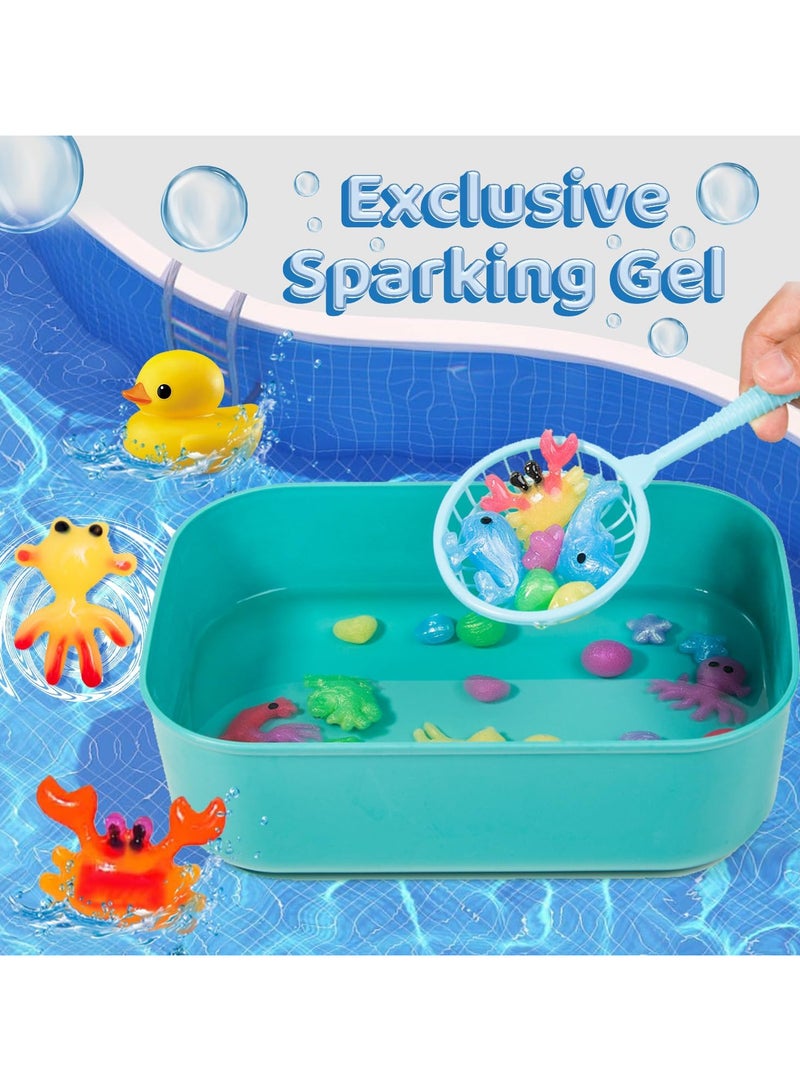 HI-FINE Magic Water Elf Kit, Aqua Fairy Water Gel, 100ml Large Capacity Set with 12 Shape Molds, Kids' Creative DIY Handmade Water Toy, 6 Colors - Image 2