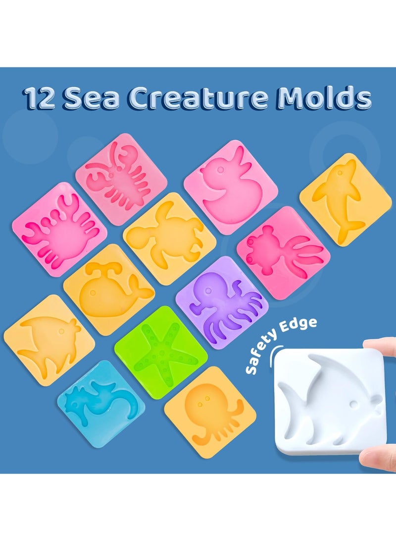 HI-FINE Magic Water Elf Kit, Aqua Fairy Water Gel, 100ml Large Capacity Set with 12 Shape Molds, Kids' Creative DIY Handmade Water Toy, 6 Colors - Image 5