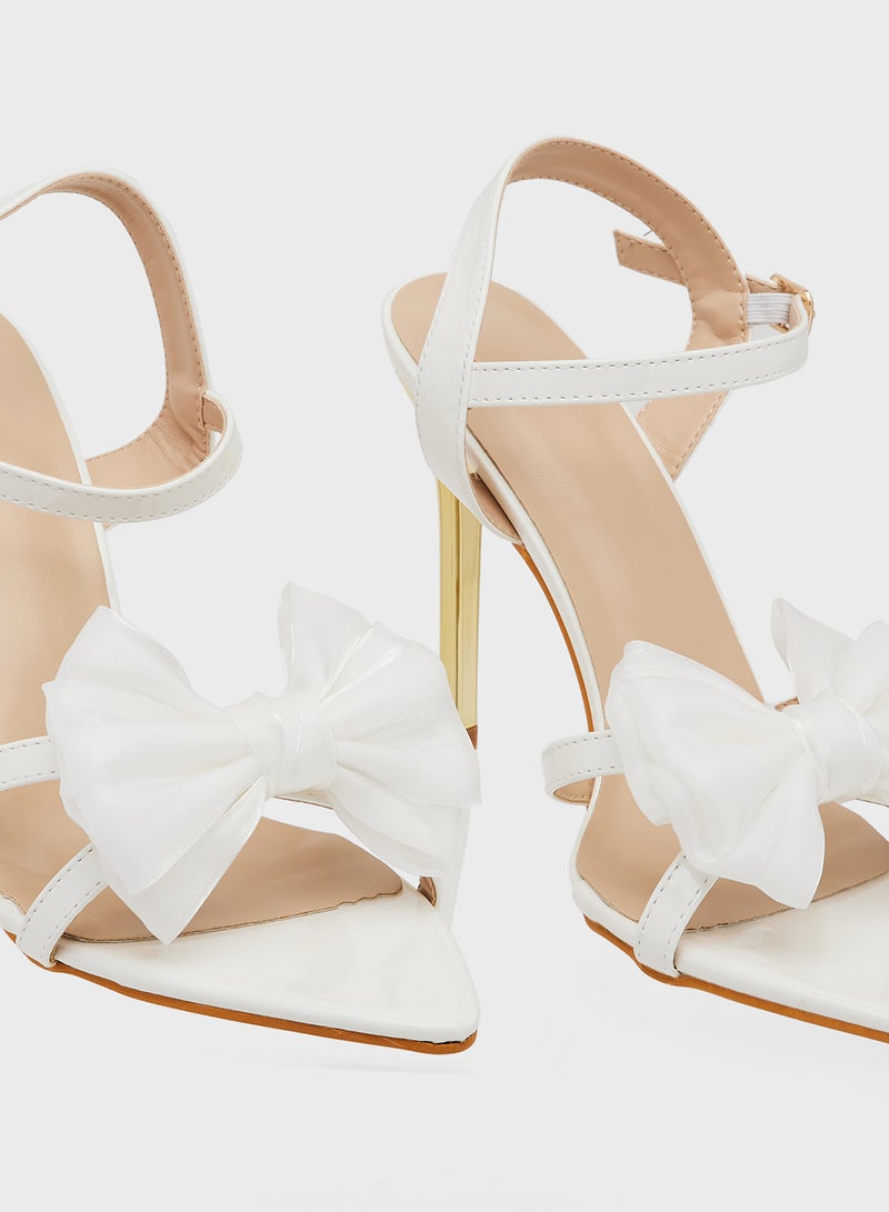 جينجر صندل بكعب مع فيونكة - Image 4