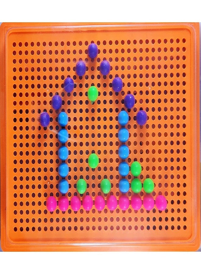 MKY® DIY Mushroom Nails Building Blocks Toy Puzzle with Board for Kids - Image 2