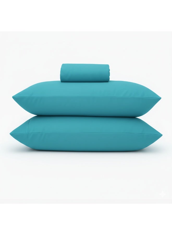 CADE Home 100% Cotton Sheets, Lightweight Super Soft Luxury 3 Piece Bed Sheet Set, Breathable, Durable & Cooling Bed Sheets Set, Easy Secure Fit, Machine Washable