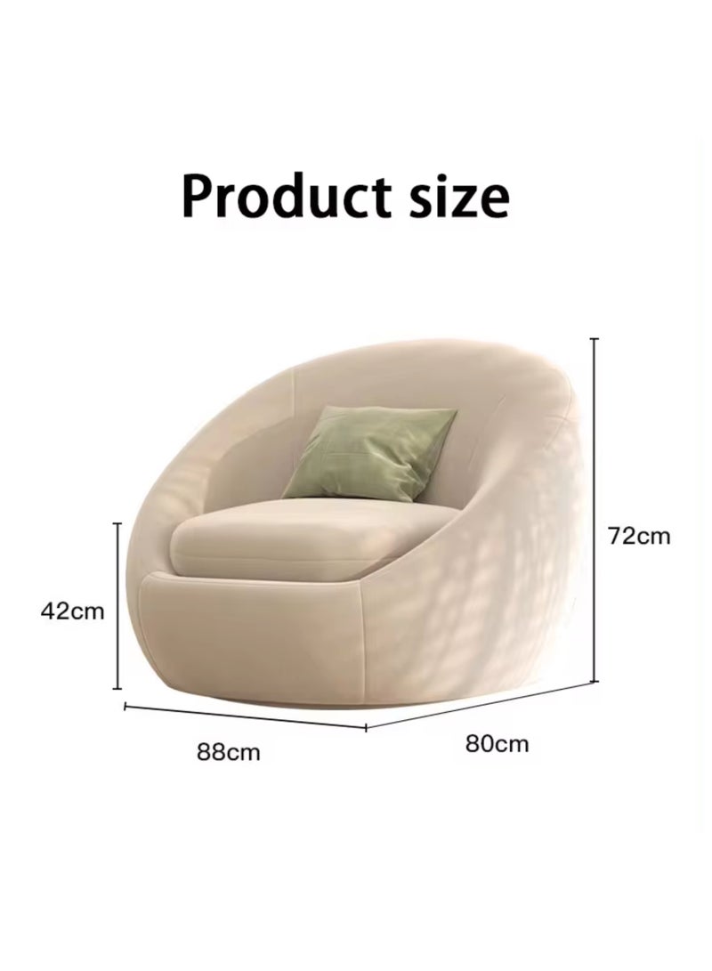 AMF Furniture AMF Furniture's School Corner Couch Apartment Living Room Sofas, Velvet Living Room Used Sofa Sets Furniture Living Room (Beige)  - Image 3