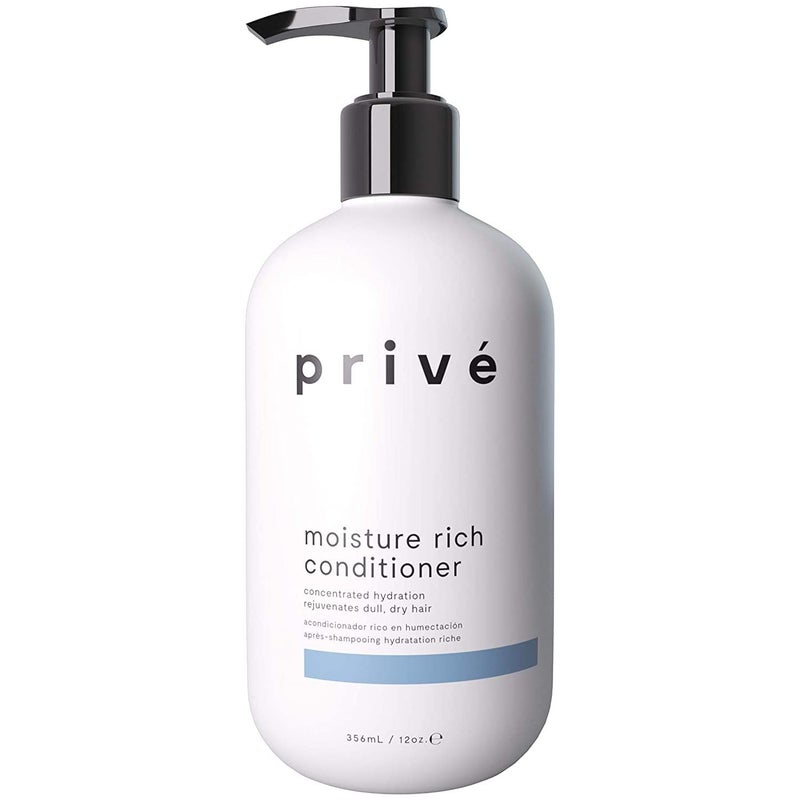PRIVE Priv Moisture Rich Hair Conditioner for Women  Men  Moisturizing Conditioner for Dry Hair  Softens Smooths  Restores Shine  Intense Hydration for Dull Strands 12 oz