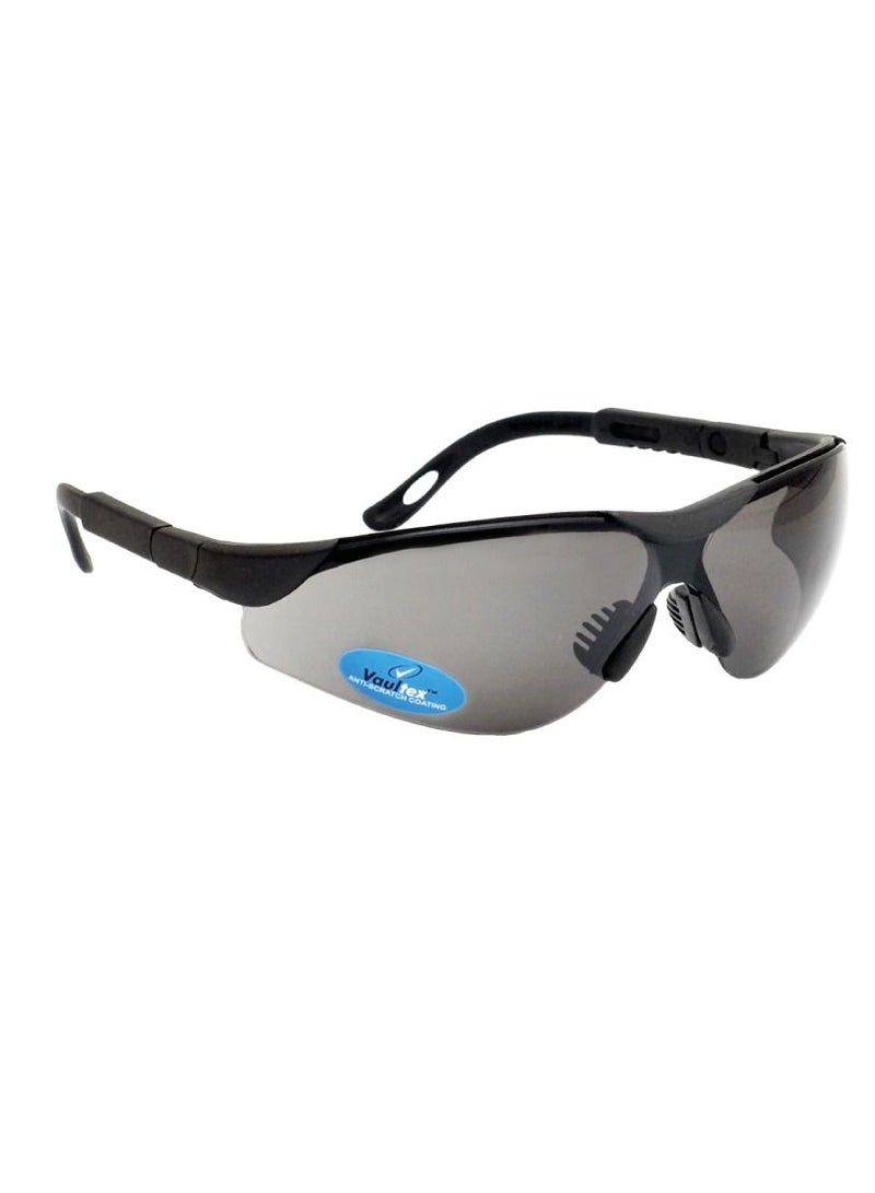 Vaultex Uv Protection Anti Scratch Resistant Safety Goggles Working Eye Protection Spectacles Grey Lens