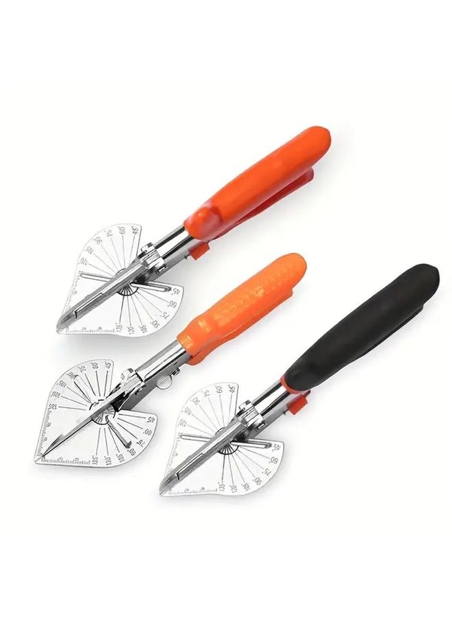 Orange Woodworking Scissors 45 and 90 Degree Groove Angles Polished Steel for U Edge Sealing - Image 4