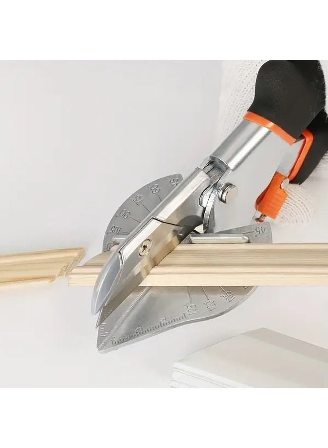 Orange Woodworking Scissors 45 and 90 Degree Groove Angles Polished Steel for U Edge Sealing - Image 2