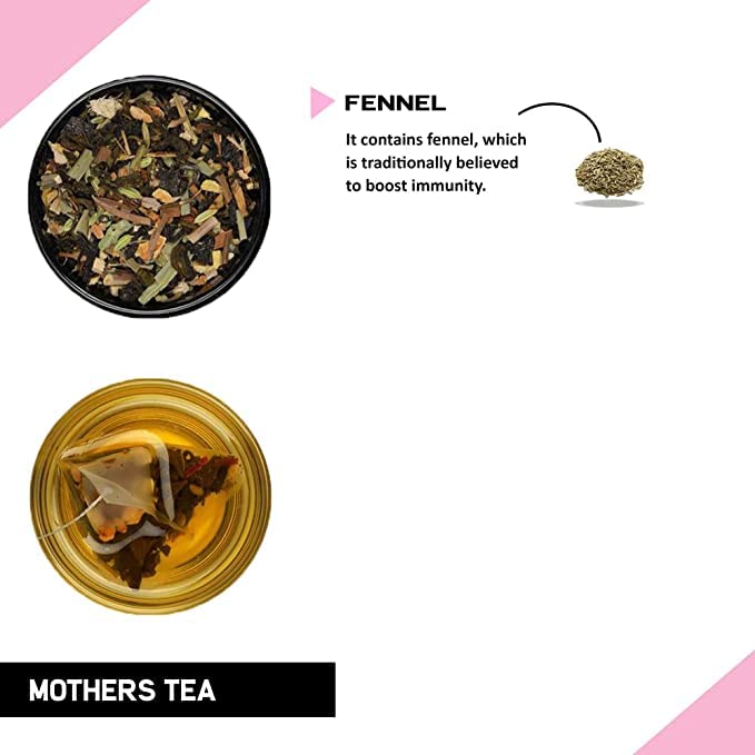 TEACURRY Mothers Tea for Feeding - 50 Grams Loose Tea Nursing Mothers Tea | 100% Nature Green Tea Increases Milk Supply, Improves Iron Deficiency | with FREE Diet Chart - Image 4