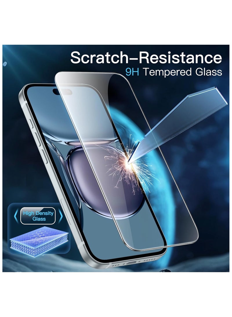 آرمور شاشة حماية زجاجية ضد الكسر و الخدوش لهاتف ايفون 16 بلس 6.7 انش شفاف - Image 3