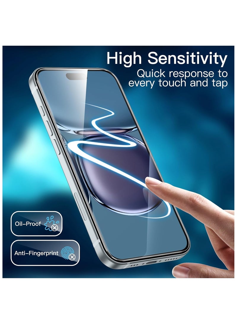 آرمور شاشة حماية زجاجية ضد الكسر و الخدوش لهاتف ايفون 16 بلس 6.7 انش شفاف - Image 4