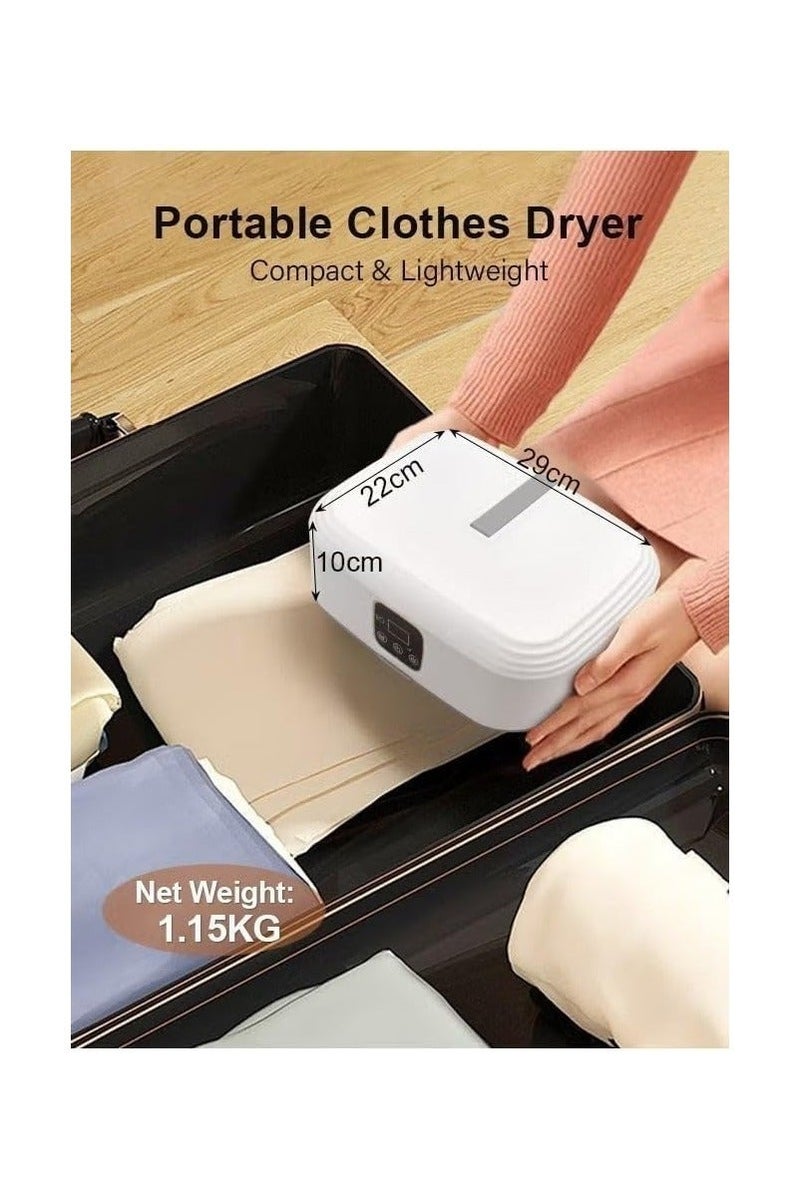Denx Portable Clothes Dryer, Compact Clothes Dryer with Adjustable Bag, 2 Speeds, Foldable Clothes Dryer (dx2571) - Image 4