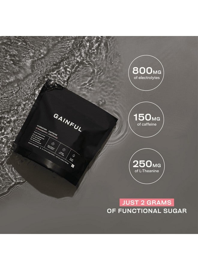 Health & Household Gainful Hydration + Caffeine Packets With Key Electrolytes Magnesium And Sodium For Intense Activity, L Theanine And Caffeine For Energy (21 Sticks, Strawberry Lemonade (Caffeinated)) - Image 3