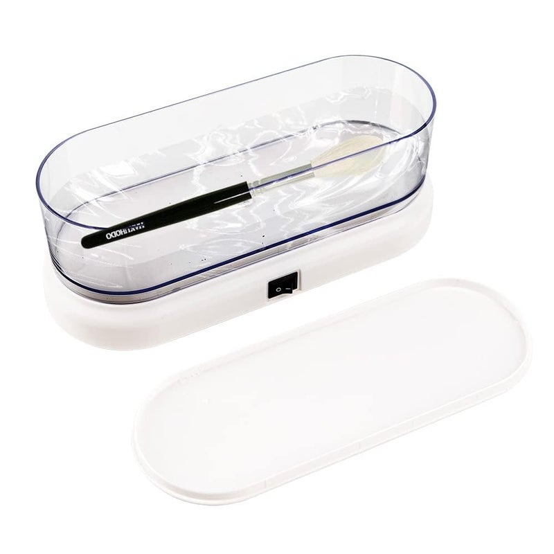 Luckam منظف مجوهرات بالموجات فوق الصوتية، 45 كيلو هرتز منظف محمول منزلي لجميع المجوهرات، خواتم، أقراط، قلائد، فضة، حافظات، نظارات، ساعات، عملات، شفرات الحلاقة - Image 1