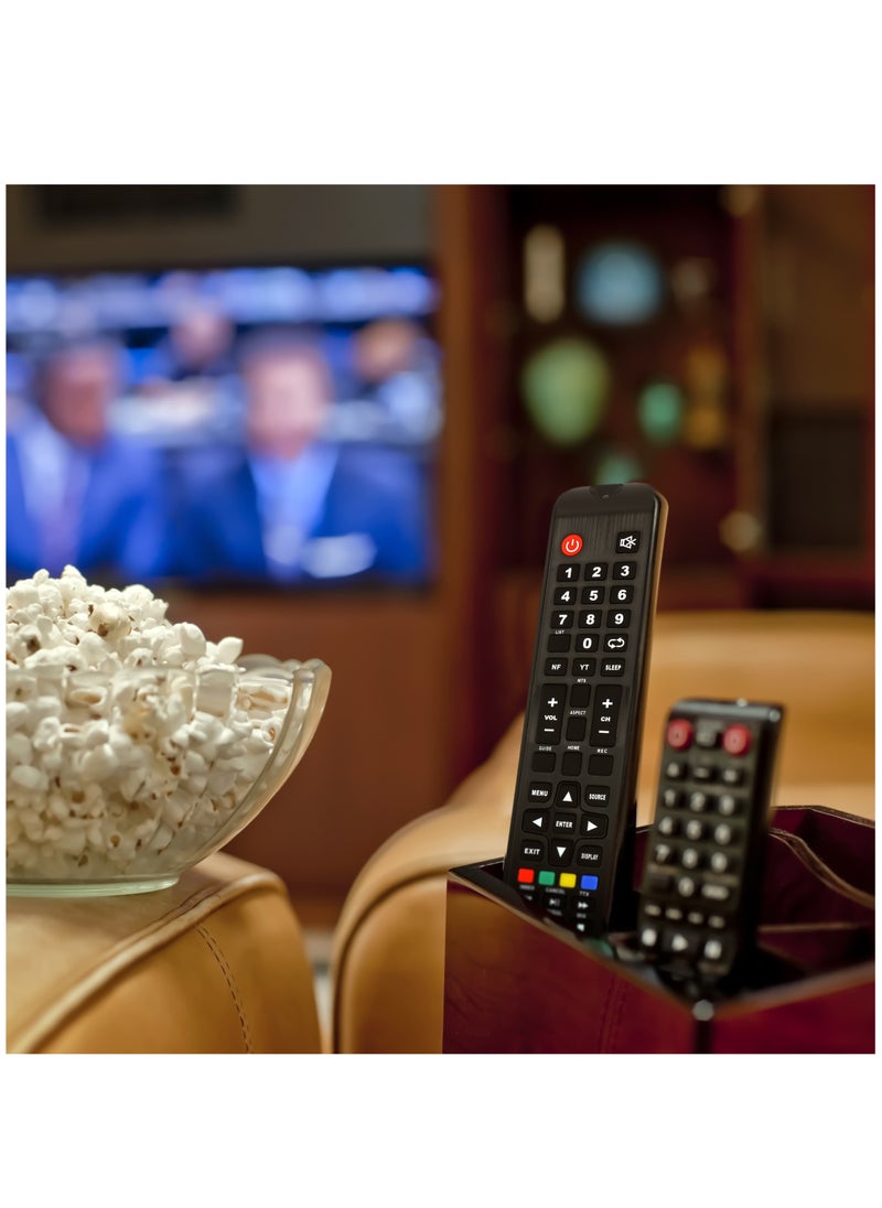 GEEPAS - Geepas 65 Inches Smart TV GLED6523SXUHD, 4K Ultra HD Slim LED TV, With Remote Control, HDMI and USB Ports, Android 11.0, WI FI and Eco Efficiency, Wide Color Enhance, Black - Image 1