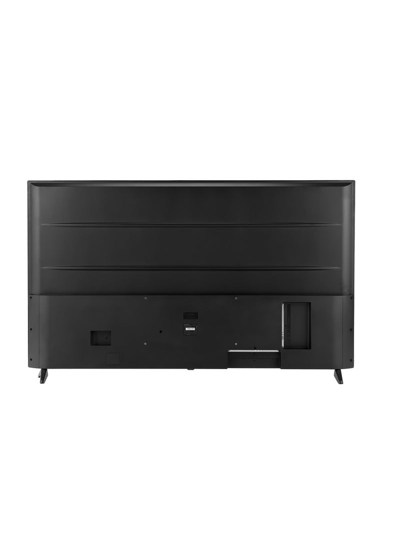 GEEPAS - Geepas 65 Inches Smart TV GLED6523SXUHD, 4K Ultra HD Slim LED TV, With Remote Control, HDMI and USB Ports, Android 11.0, WI FI and Eco Efficiency, Wide Color Enhance, Black - Image 1