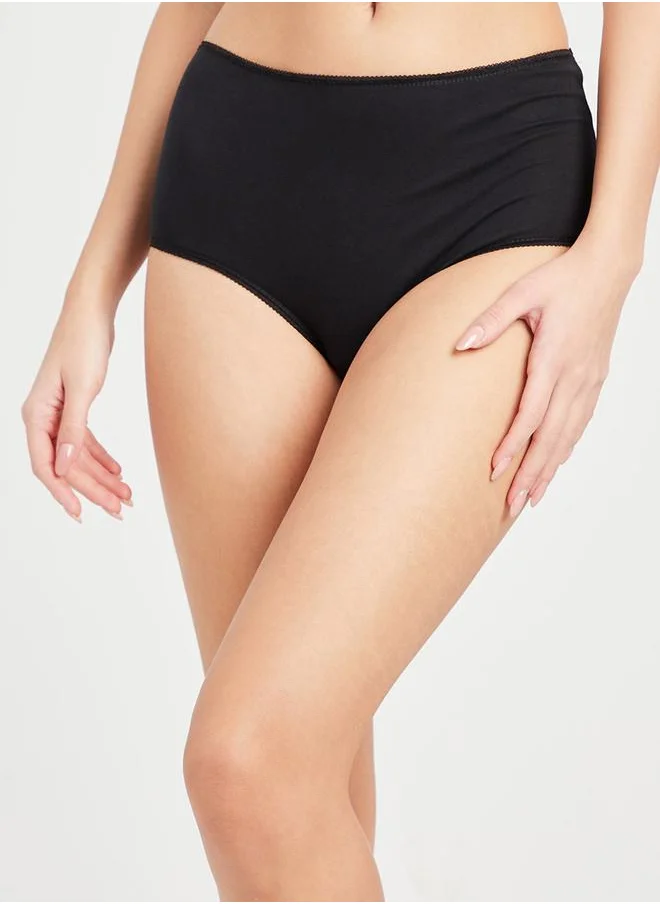 Styli Pack of 5 - Cotton Solid Full Brief