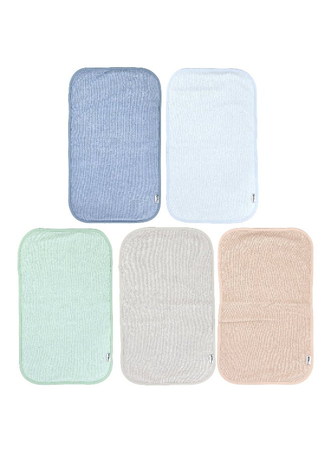 green sprouts Green Sprouts, Stay Dry Burp Pads, Multicolor, 5 Pads  - Image 3