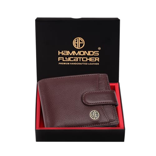 HAMMONDS FLYCATCHER Wallet for Men Leather Original, Mens Wallet, Leather Wallets for Men Stylish, Bi-Fold Wallets for Man, 5 Card Slots, Easy Access Card Slots, Coin Pocket, Mens Gift - Redwood Brown - Image 1