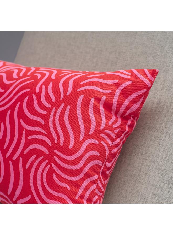 Zaboon Cushion, Bright Red/Bright Pink, 30X58 Cm - Image 3