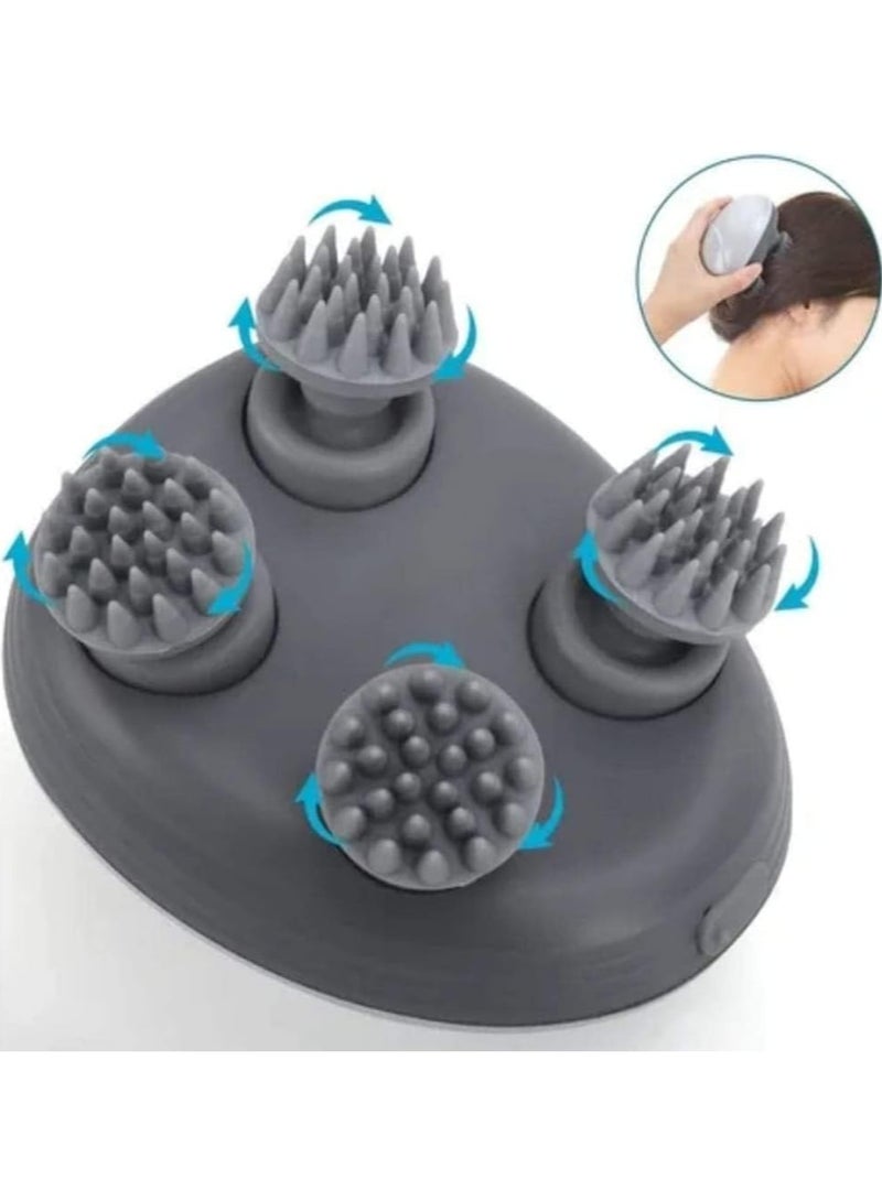 Head Massager Cordless Scalp Massager Neck Muscle Relaxer 84 Node Handheld Electric Head Massager for Hair Growth Stimulation Deep Cleansing Stress Relief Multicolor - Image 4