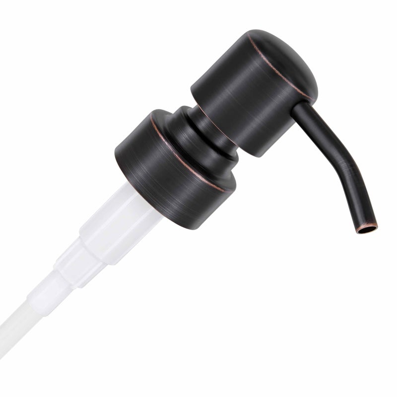 ALTGLAS Stainless Steel Soap Pump 'Zagreb' as Replacement for Liquid Hand Soap Dispensers (Black Copper Oil-Rubbed) - Fits e.g. Jack Bottle - Image 1