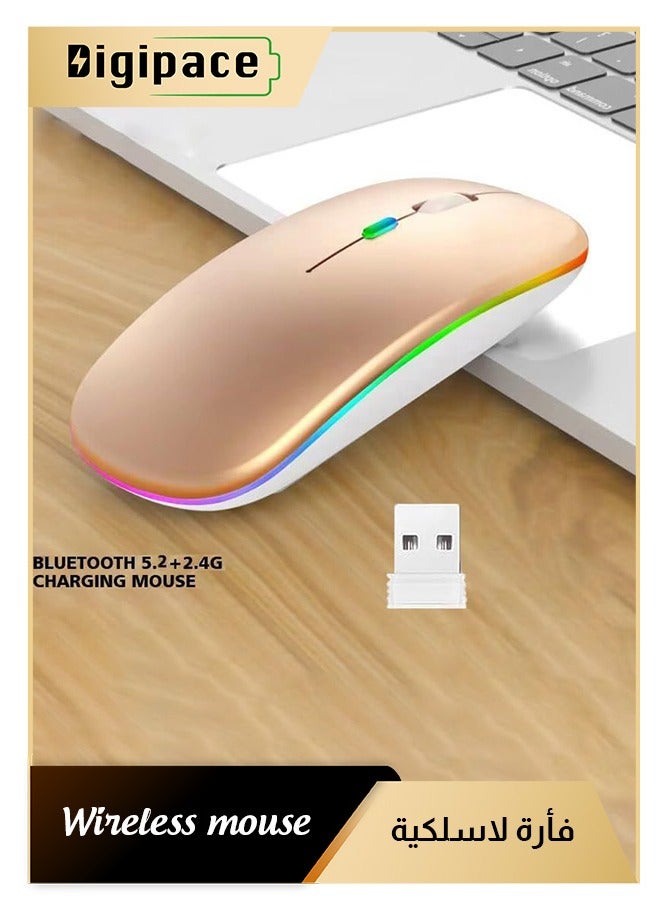 الفضاء الرقمي ماوس بلوتوث، صامت، ملحقات الكمبيوتر ماوس كمبيوتر لاسلكي، ماوس ألعاب لاسلكي، صغير الحجم، محمول - Image 1