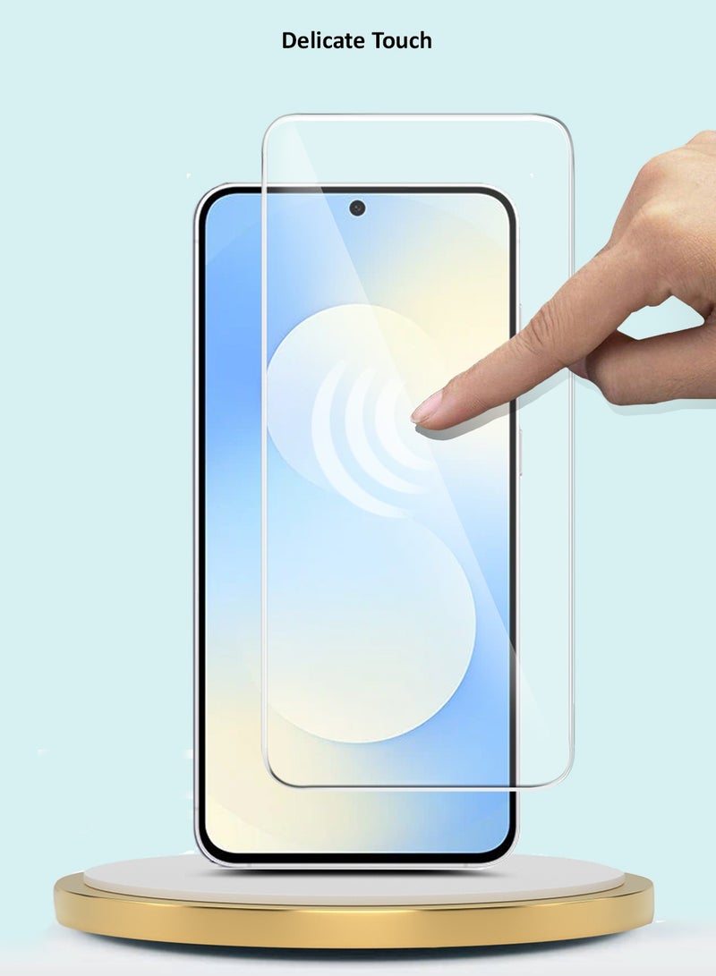 GMAX Samsung Galaxy S25 FE 5G 2025 GMAX Premium Series Curved Edges 9H 2.5D Tempered Glass Screen Protector - Clear - Image 4