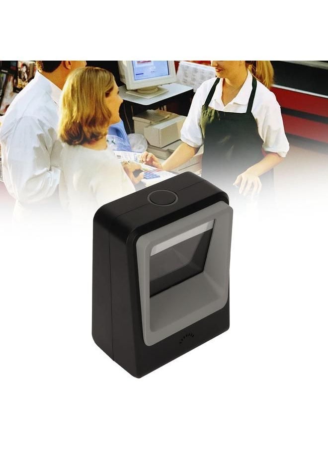 QR Code Scanner High Sensitivity 1D 2D Code Scanner Desktop Wired scanner For Supermarkets Shops