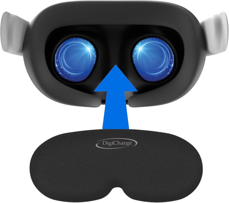 DigiCharge VR Lens Cover Protector, Compatible with Meta Quest 3S, Xbox edition, Quest 3, Quest 2, Accessories Oculus Rift S, Valve Index, Pico 4, Premium Foam, Dust and Scratch VR Lens Cap - Image 1