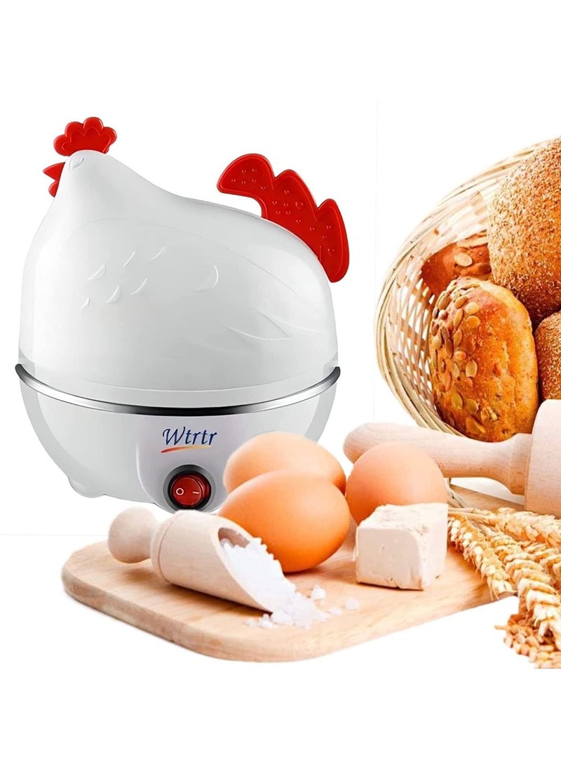 Wtrtr - Wtrtr Egg Cooker, Electric Egg Beater, White Egg Steamer, Egg Cooker, 7 Egg Volume (White) - Image 1