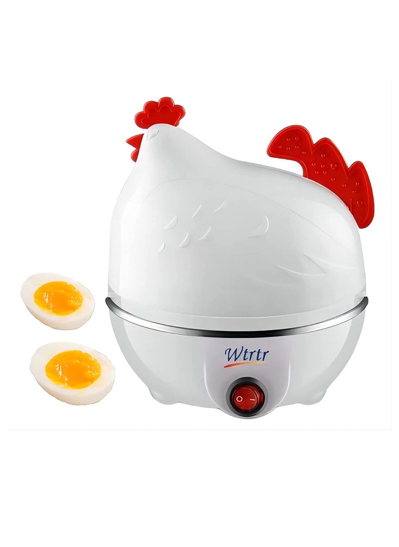 Wtrtr - Wtrtr Egg Cooker, Electric Egg Beater, White Egg Steamer, Egg Cooker, 7 Egg Volume (White) - Image 1