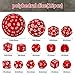 CiaraQ DND Polyhedral Dice Set 15pcs D4D100 Game Dice with Dice Bag for Dungeons and Dragons Role Playing Table Games Red White - Image 4