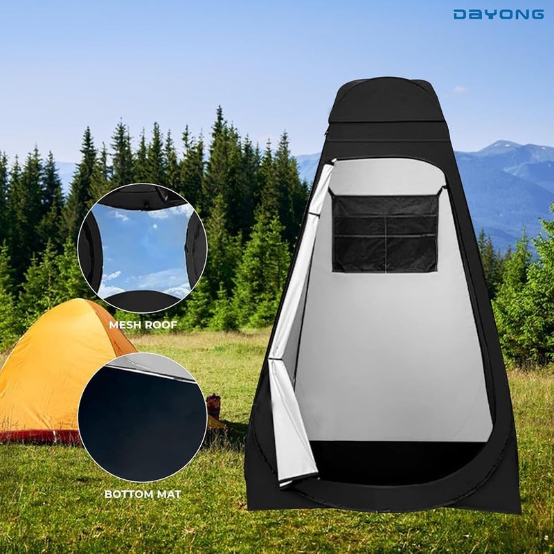 DAYONG Pop Up Changing Clothes Tent, Outdoor Camping Toilet, Privacy Shower Tent with Carrying Bag for Hiking Beach Picnic Fishing Potty (Dark Green) - Image 4