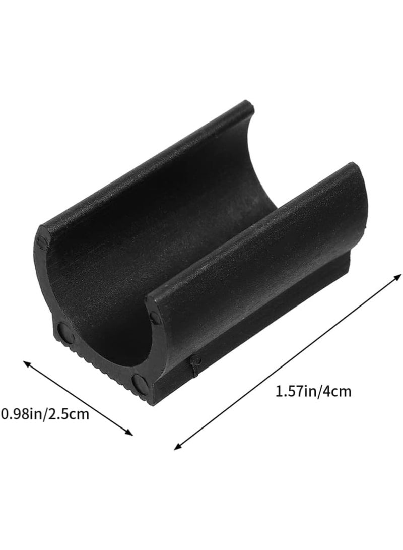 Cobest Rectangle Plastic Furniture Feet, Plastic Chair Foot U Shaped Floor Glides Tubing Caps Cover, 50Pcs Rectangle Chair Legs Tips Caps for Metal Chairs Furniture Leg, (25mm Black) - Image 2