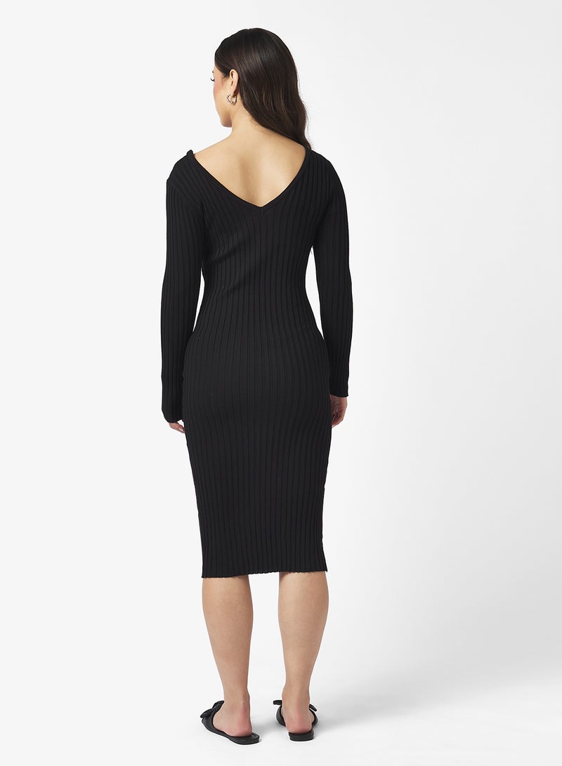 Ginger Basics Ribbed Midi Dresses - Image 2