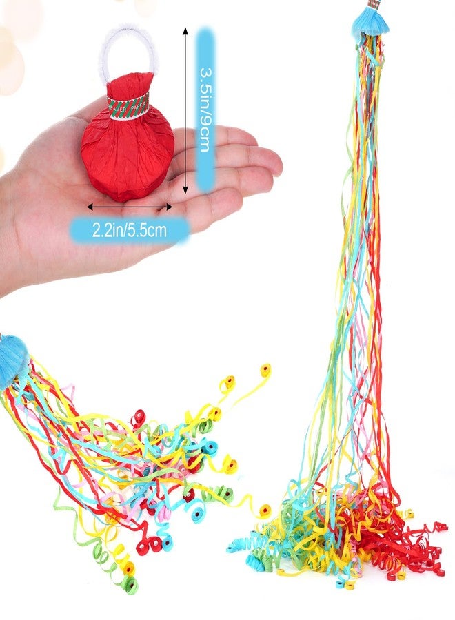 Yymobt 10 Pack Colorful Streamer Poppers, No Mess Confetti Poppers Hand Throw Confetti Streamers Party Popper Paper Crackers for New Year, Birthday, Wedding, Graduation, Party Celebrations - Image 5