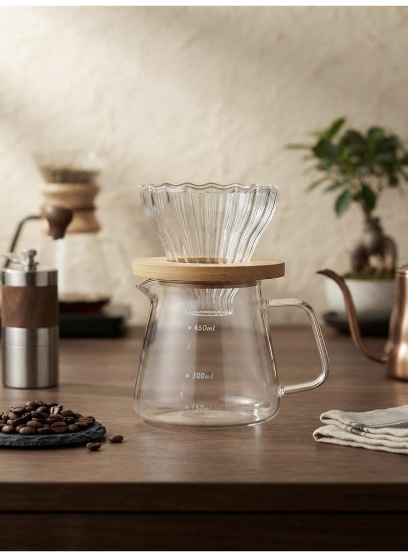 Manual V60 Hand Drip Coffee Maker Set Pack Of 2 - Image 2