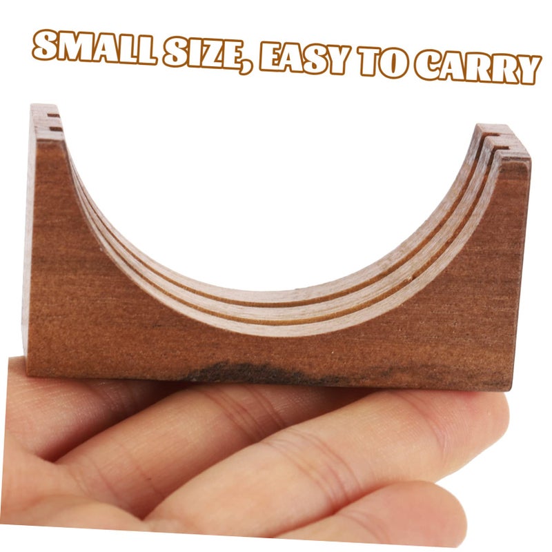 Universal Wood Base Coffee Filter Basket Holder Stand For Espresso Machines - Image 4