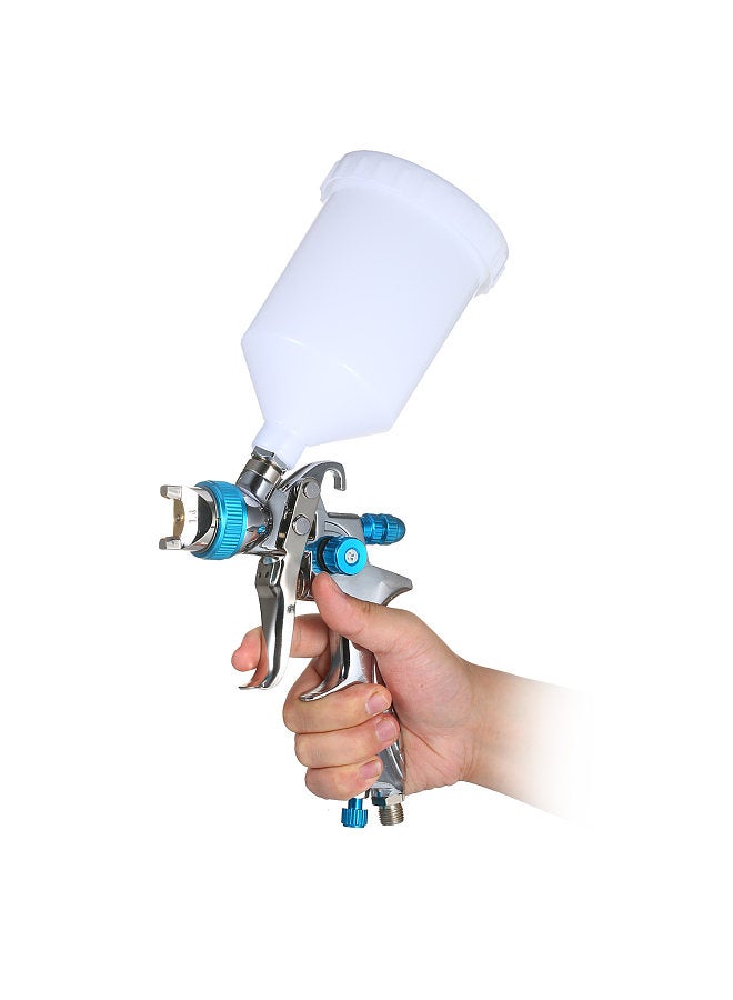 Spray Gun Gravity Feed Paint Sprayer with 600ml Cup 1.4mm Nozzle for Wall/Furniture/Fence/Cabinet/Table/Chair Spraying and Cleaning  - Image 5
