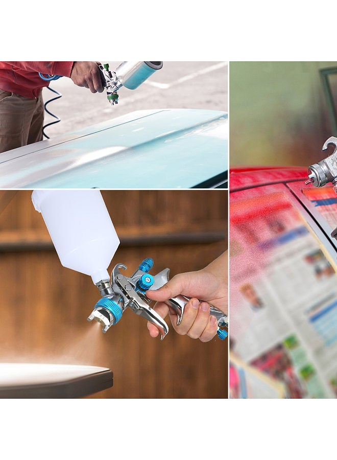 Spray Gun Gravity Feed Paint Sprayer with 600ml Cup 1.4mm Nozzle for Wall/Furniture/Fence/Cabinet/Table/Chair Spraying and Cleaning  - Image 2