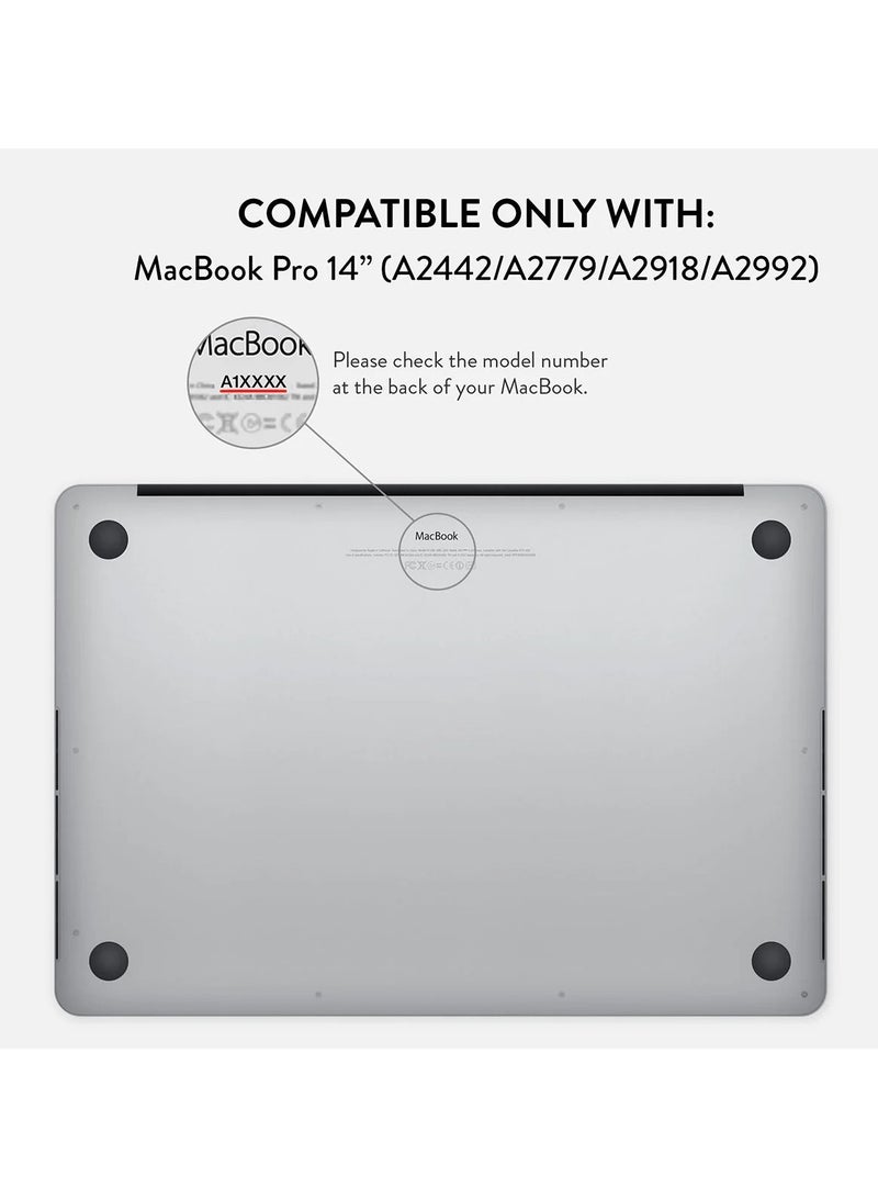 BURGA Apple MacBook Pro 14 Inch Happy Place Protective Premium Hard Case Cover With Retina Display Touch Id Printed Design Hard Shell Laptop Case - Image 2