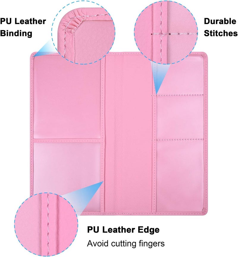 Wisdompro Car Document Holder Organiser, PU Leather Vehicle Insurance and Registration Holders Wallet Case for ID Card, Driving Licence, Key Contact Information Cards - Image 4