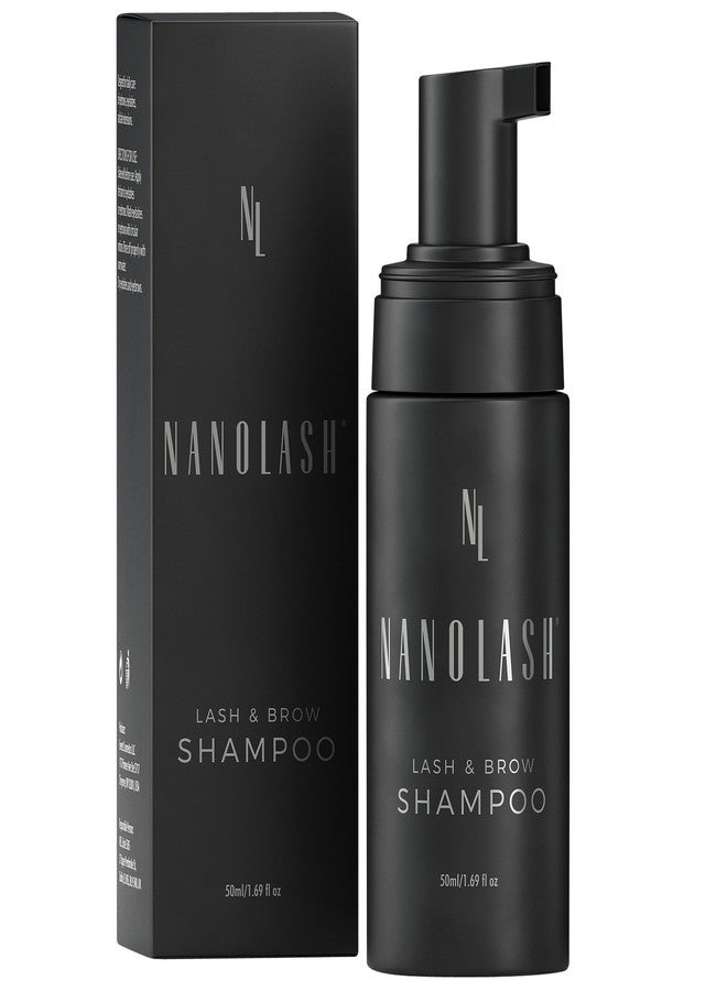Nanolash Lash & Brow Shampoo 50 ml - cleansing shampoo for eyelashes and eyebrows, eyelash foam, eyelash extension cleanser - Image 1