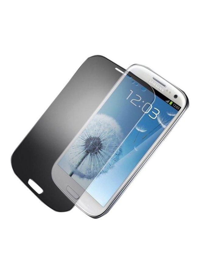 NIBEMINENT Tempered Glass Screen Protector For Samsung Galaxy S Duos 2 Black
