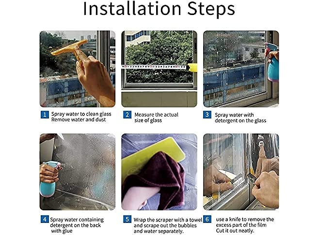 WISDOM Window Tint Film Light Black Car Home Privacy Heat Insulation Anti-UV Office Home Glass Film (20 X 85 Inch) - Image 3