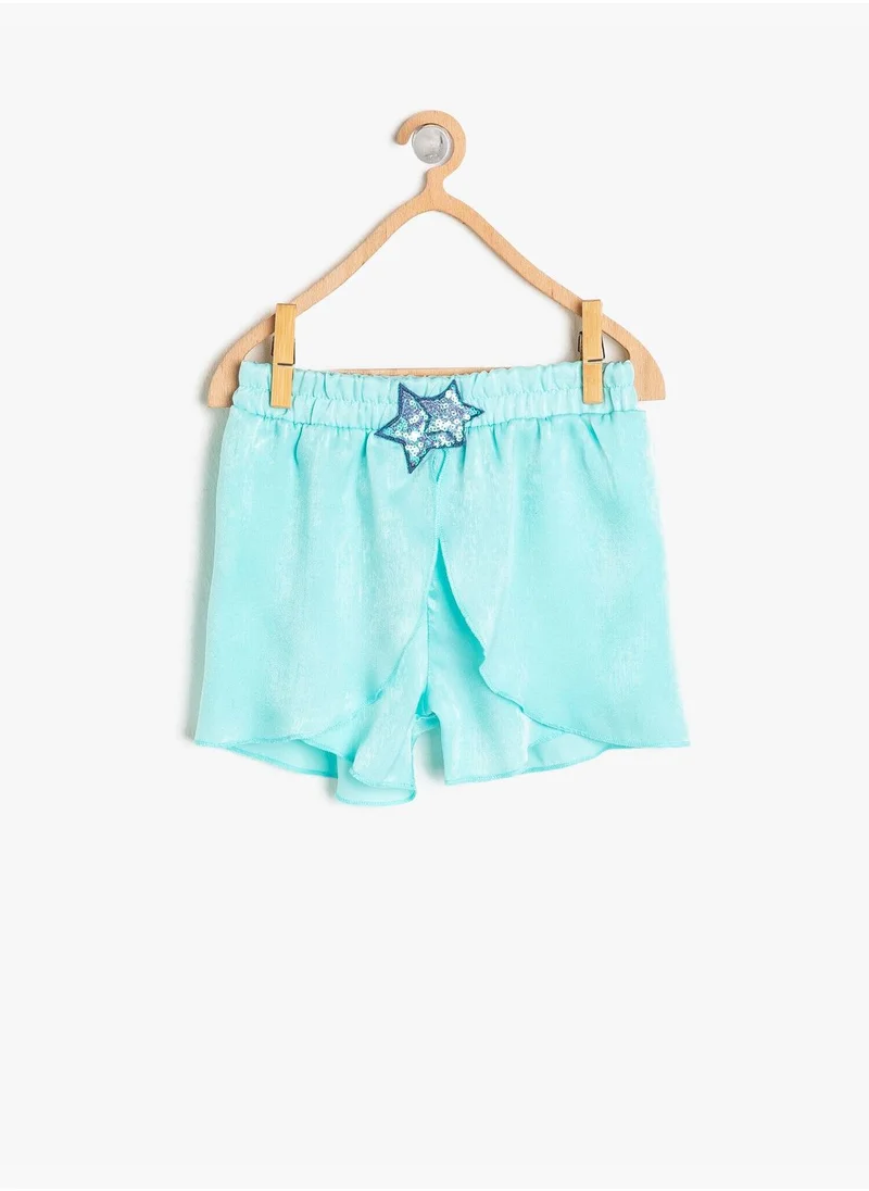 كوتون Sequin Detail Shorts