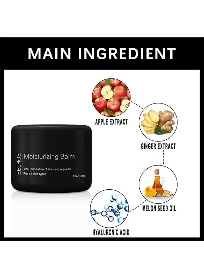 EELHOE Men's Moisturizing Face Cream 50ml,Refreshing and Moisturizing,Shrinking Pores,Reducing Skin Relaxation,Suitable for All Skin Types - Image 2
