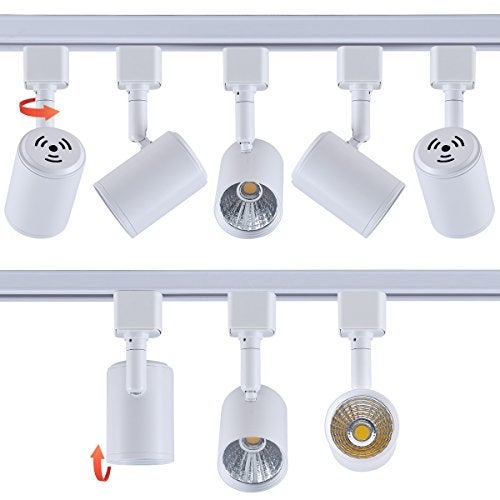 mirrea 6 Pack LED Track Lighting Heads Compatible with Single Circuit H Type Track Lighting Rail Ceiling Spotlight for Accent Task Wall Art Exhibition Lighting 6.5W 24° White (3000K Warm White) - Image 5