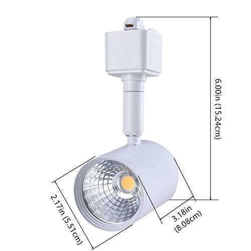 mirrea 6 Pack LED Track Lighting Heads Compatible with Single Circuit H Type Track Lighting Rail Ceiling Spotlight for Accent Task Wall Art Exhibition Lighting 6.5W 24° White (3000K Warm White) - Image 4