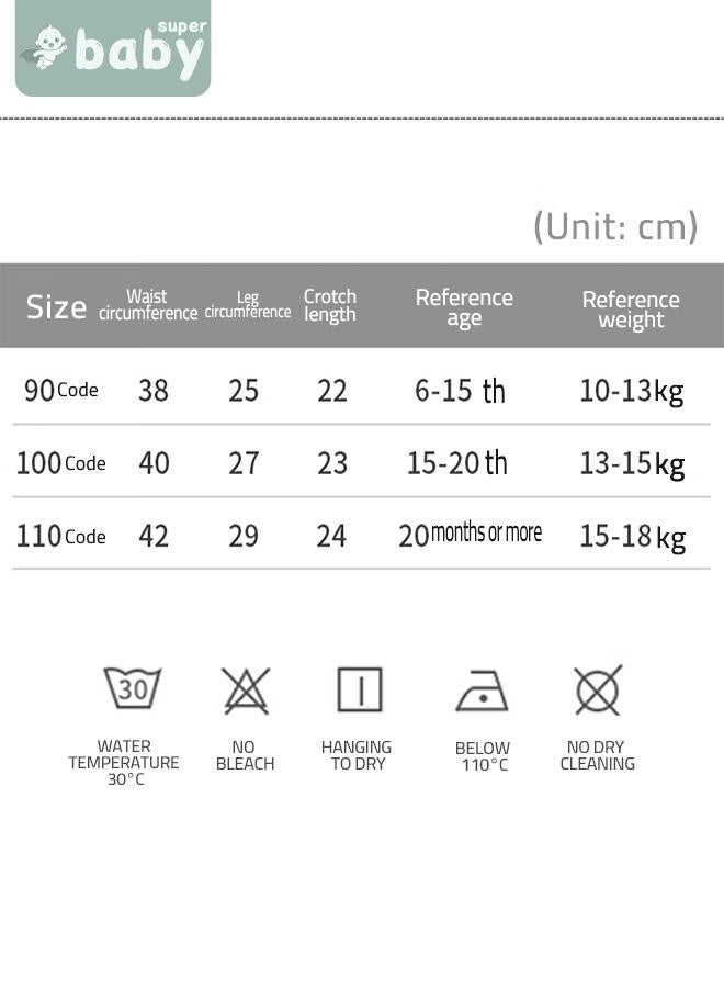 SuperBaby 2 Piece Potty Training Underwear, 6 Layers Breathable Cotton Absorbent Trainer Pants for Toddler Baby Boys Girls Waterproof - Image 4